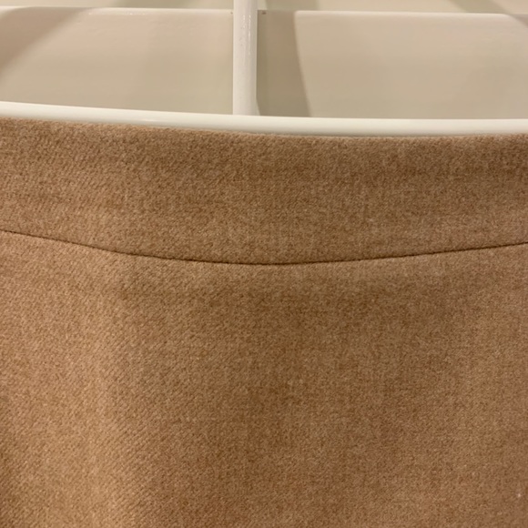 J Crew Double Serge Wool No 2 Pencil Skirt Beige - Picture 4 of 8